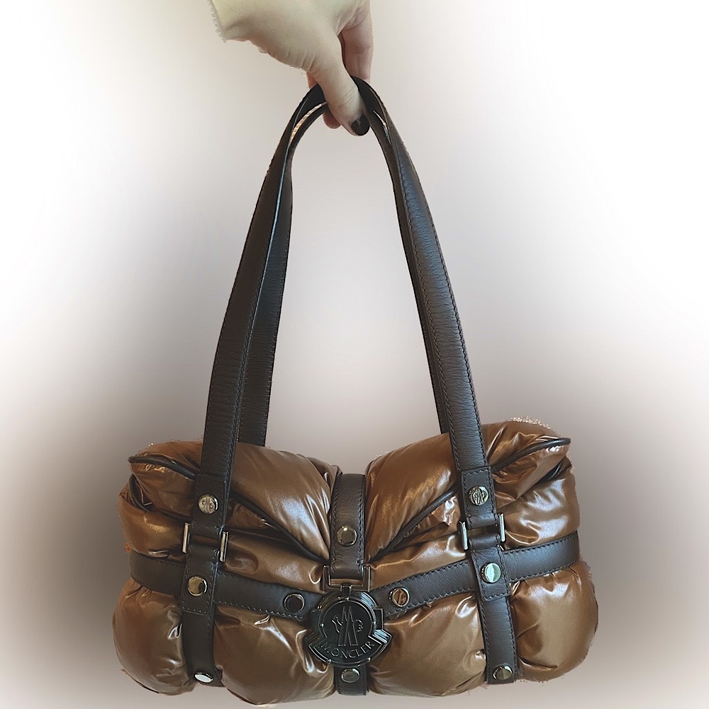 Moncler Purse Brown Puffy *BRAND NEW NEVER WORN*